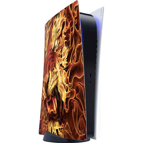 Fire Tiger by Tom Wood PlayStation PS5 Skins